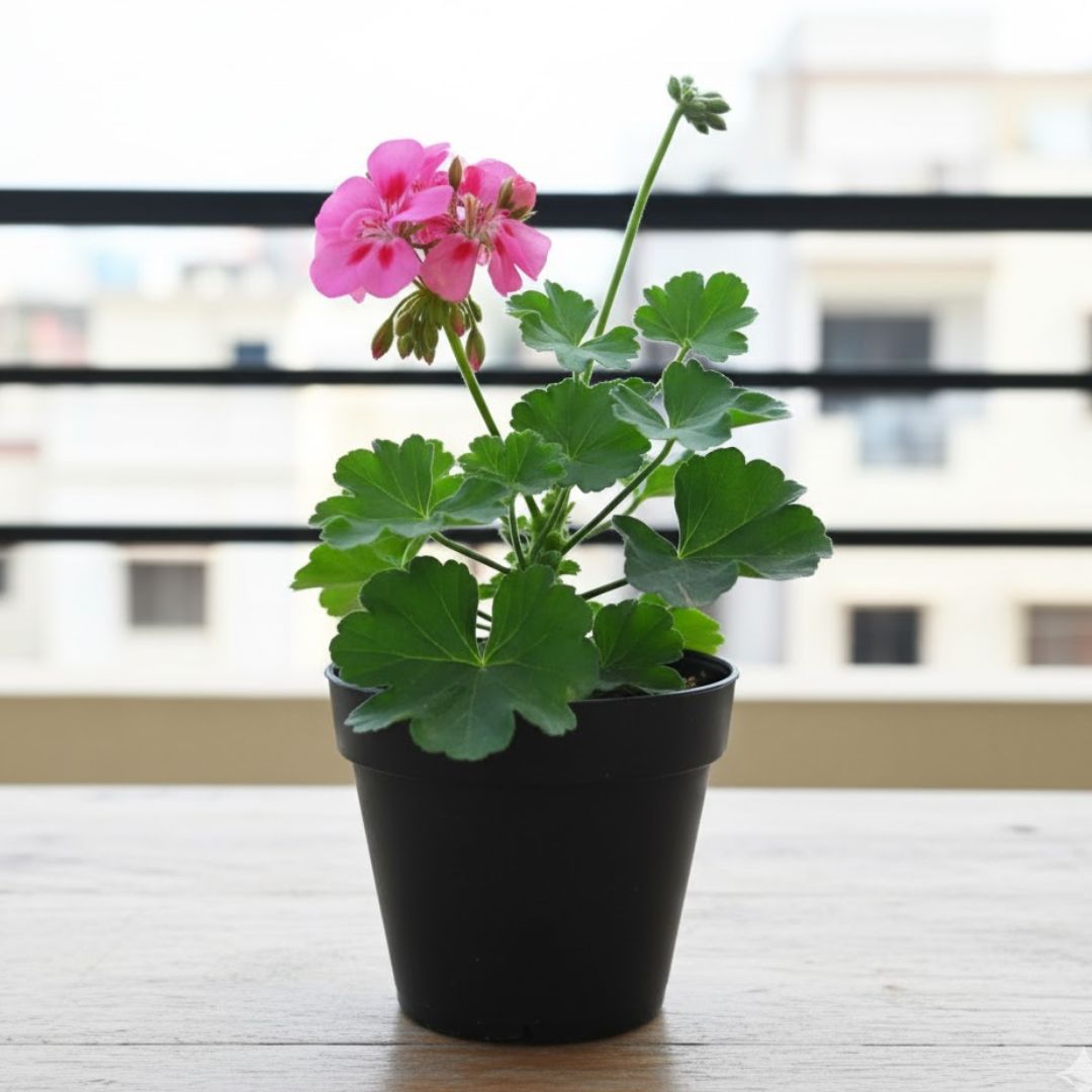 Geranium Light Pink in 5 Inch Nursery Pot