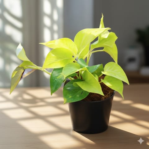 Money Plant Golden in 4 Inch Nursery Pot