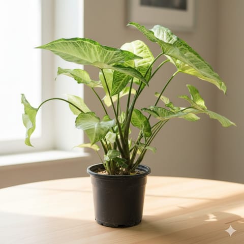 Air Purifying Syngonium Green in 4 Inch Nursery Pot