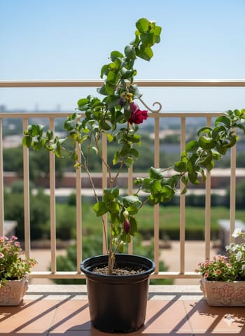 Mandevilla Purple (~3 Ft) in 8 Inch Nursery Pot