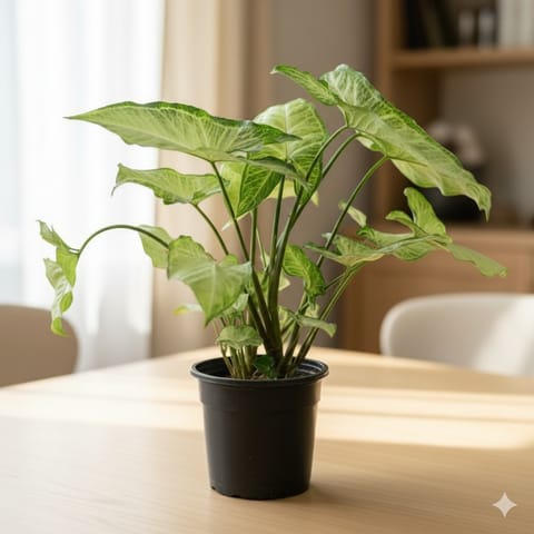 Air Purifying - Syngonium Green Arrowhead in 4 Inch Nursery Pot