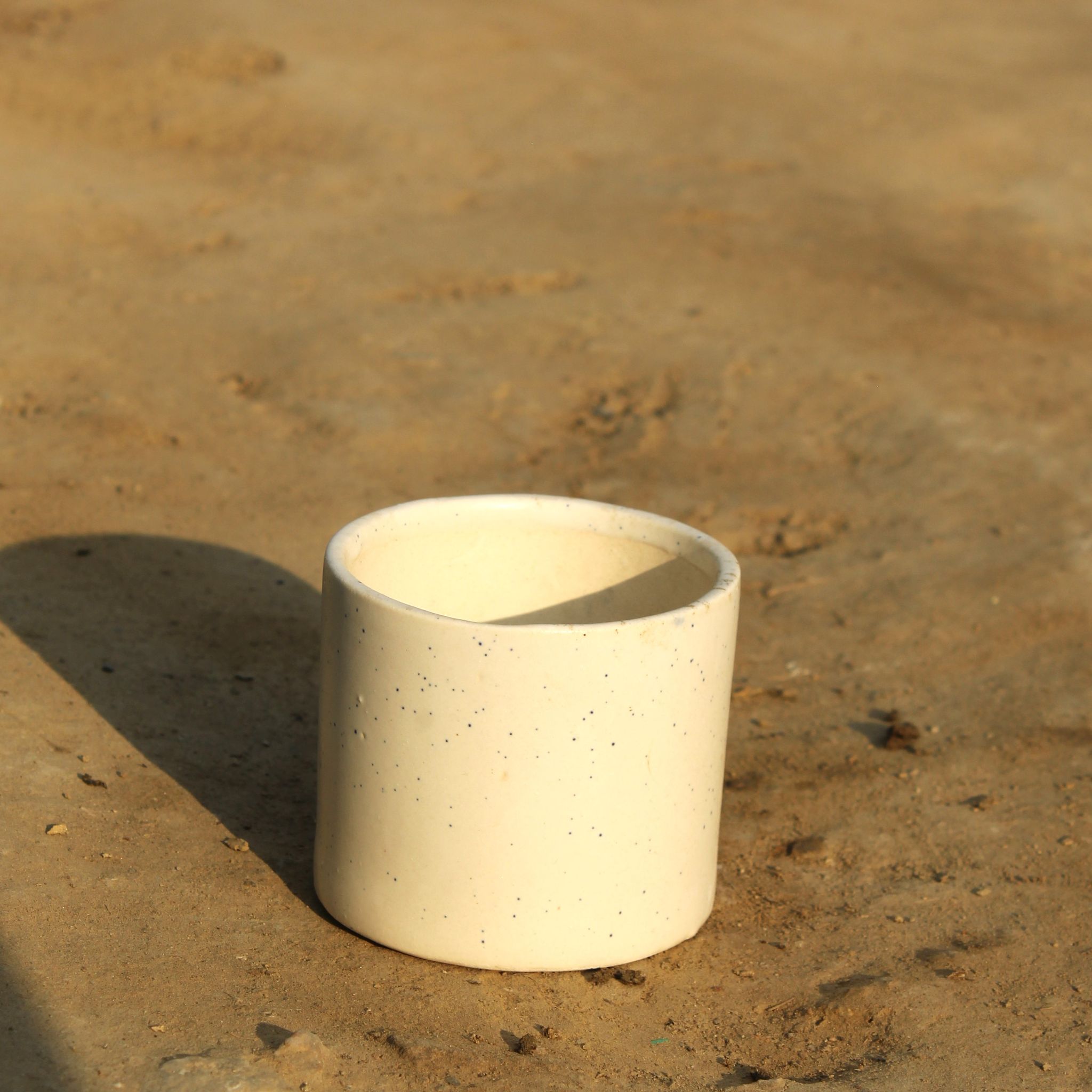 4 Inch White Pipe Designer Ceramic Pot (any design)