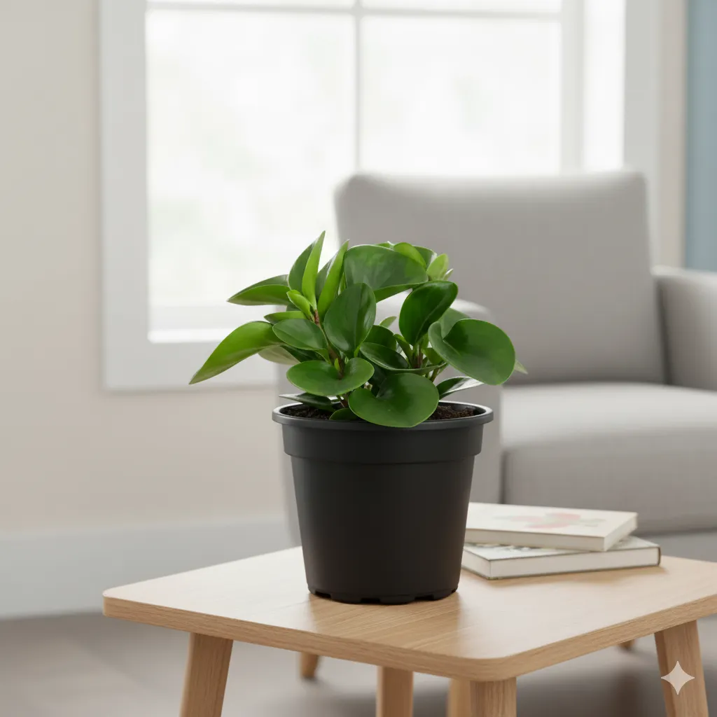 Indoor Plant - Peperomia / Radiator Plant Green in 6 Inch Nursery Pot