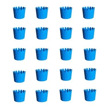Set of 20 - 13 Inch Blue Slofy Plastic Planter