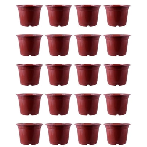 Set of 20 - 5.5 Inch Terracotta Red Nursery Pot