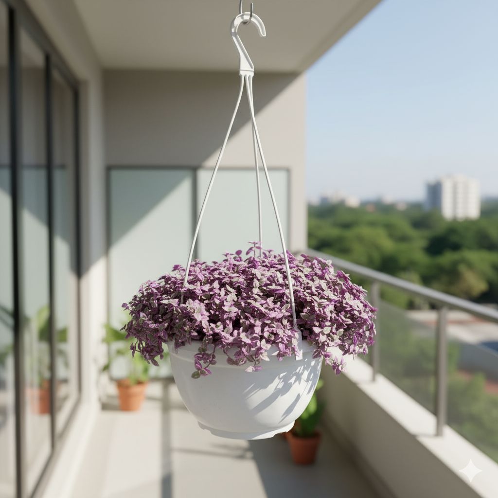Lady Pink Succulent in 8 inch Hanging Basket