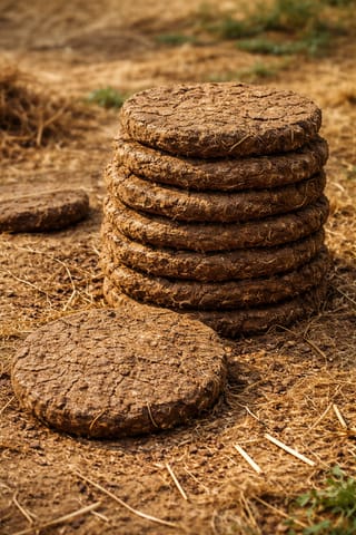 Set of 4 - Cow Dung Cake