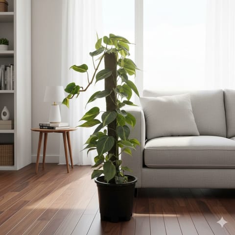 Oxycardium Vareigated with 3 Ft Moss Stick in 10 Inch Nursery Pot