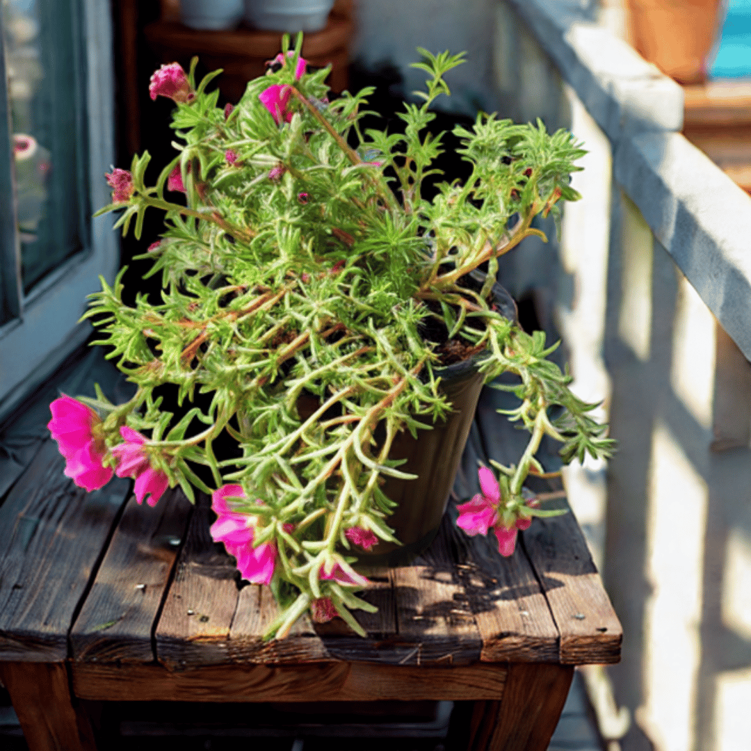 Portulaca Moss Rose (any colour) in 6 Inch Nursery Pot