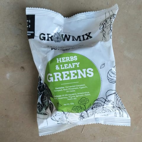 Potting Mix - Best to Grow Herbs & Leafy Greens - 125 g
