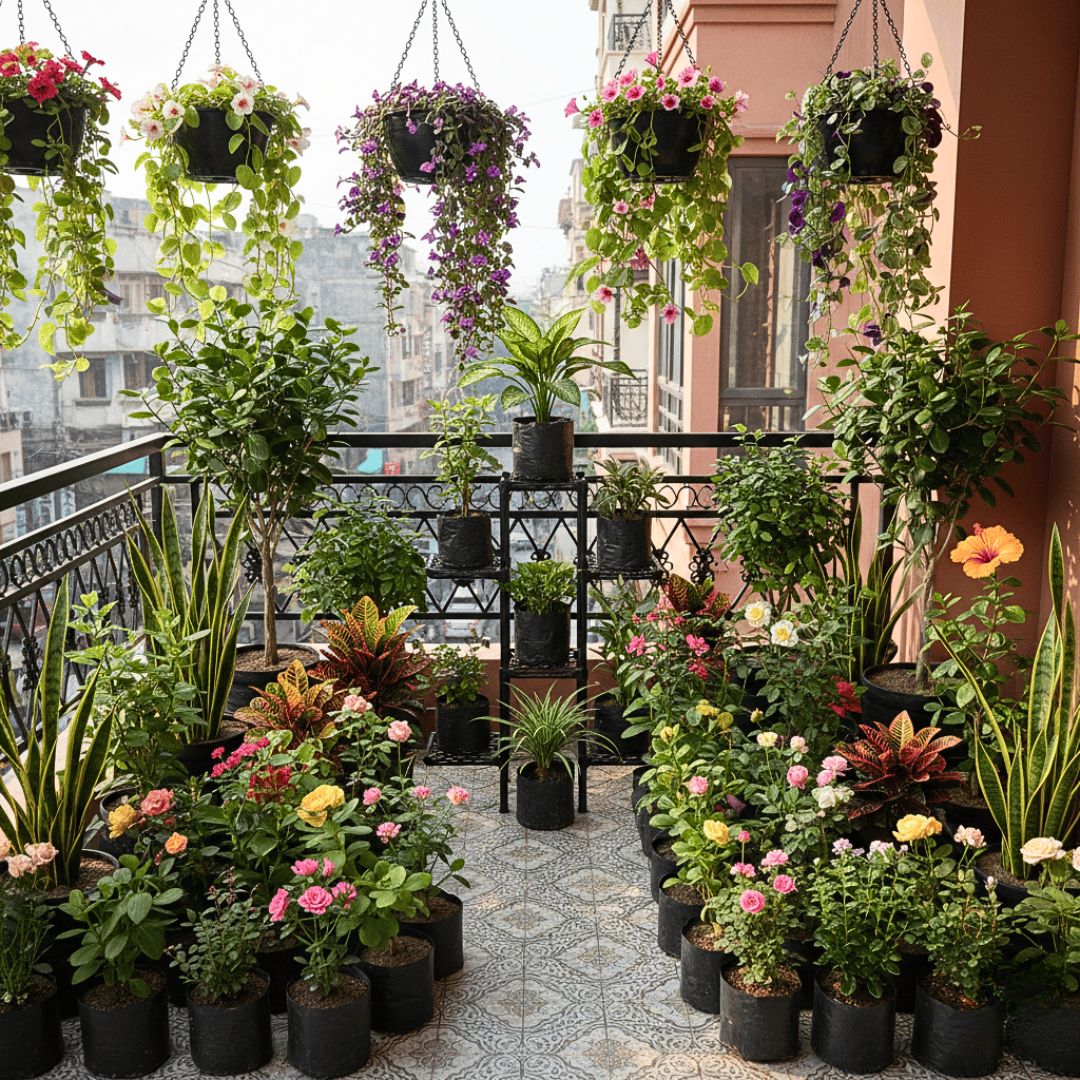 Perfect Green Home Transformation - One-Time Delivery | 50+ Potted Indoor & Outdoor Plants | Curated by Experts