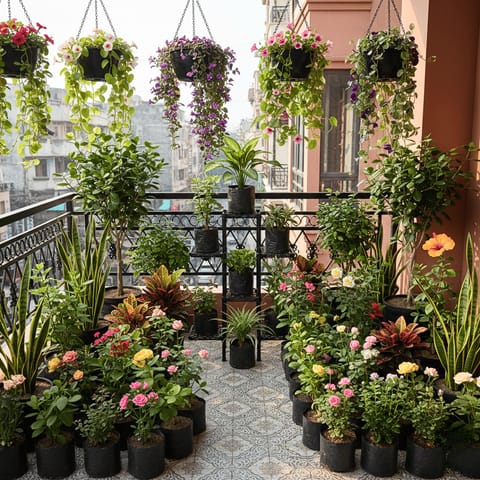 Perfect Green Home Transformation - One-Time Delivery | 50+ Potted Indoor & Outdoor Plants | Curated by Experts