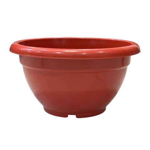 11 Inch Terracotta Red Premium Pluto Plastic Planter