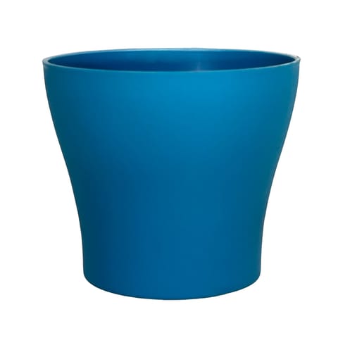 4 Inch English Blue Premium Daisy Plastic Planter