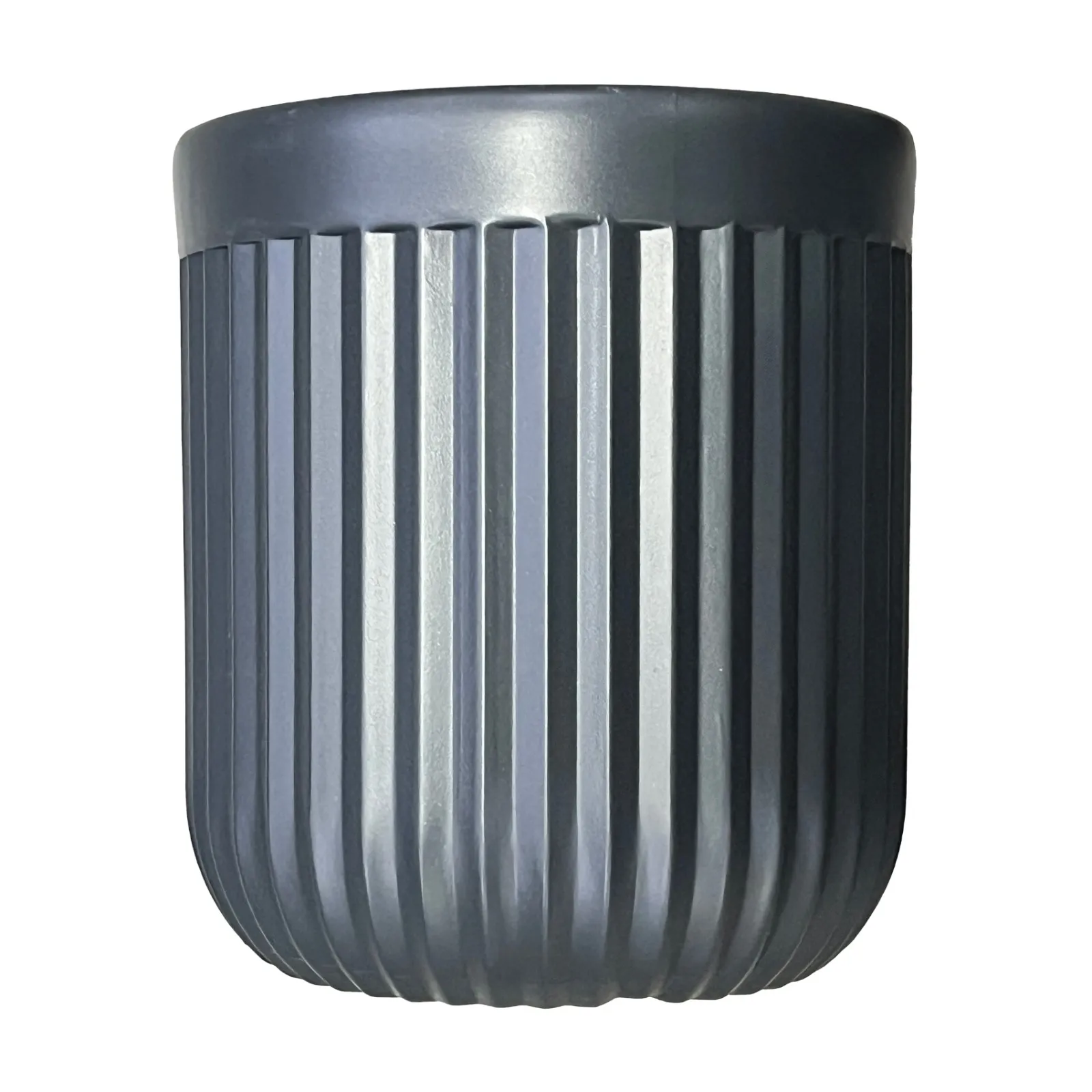 Set of 12 - 6 Inch Grey Premium Italica Plastic Planter
