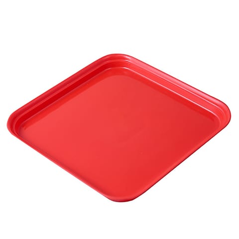 3 Inch Red Premium Square Tray - To keep under the Pots