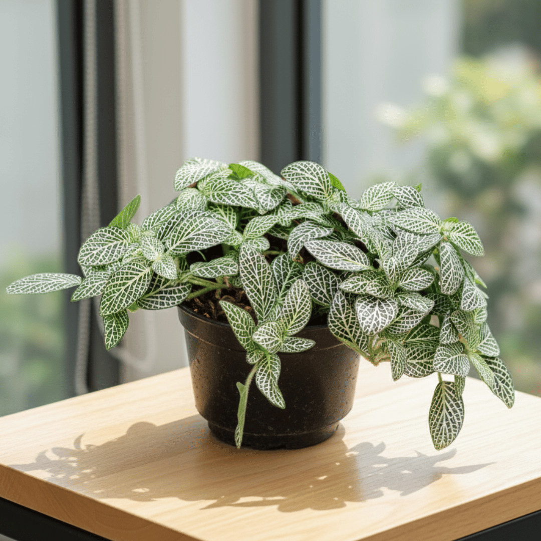 Fittonia White in 4 Inch Nursery Pot