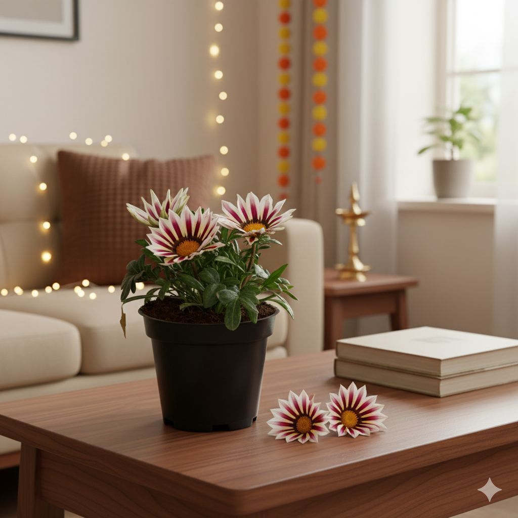 Gazania Colourful in 4 Inch Nursery Pot