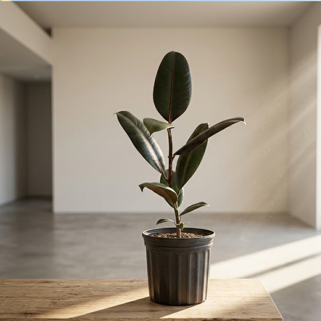 Rubber Black in 4 Inch Nursery Pot