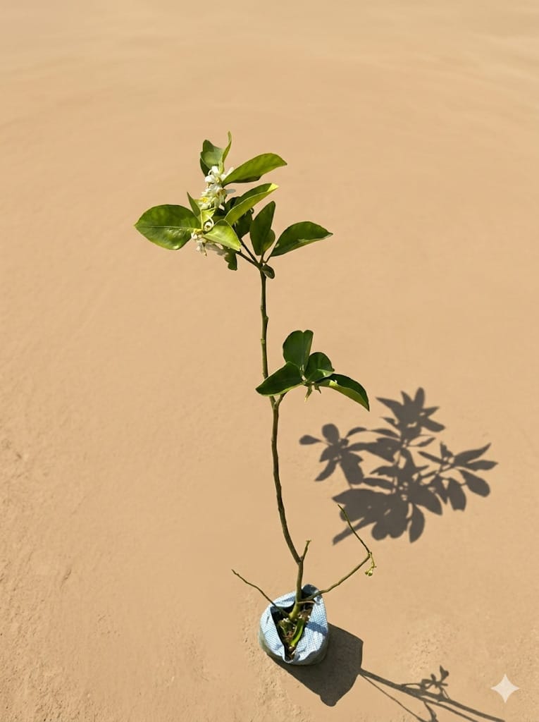Grafted Malta Nimbu / Lemon in 6 Inch Nursery Bag