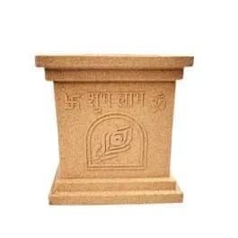 06 x 06 Inch Sandstone Premium Tulsi Planter Fiberglass Planter - Durable large size decoratiive fiber pot for indoor outdoor plants with 5 year warranty