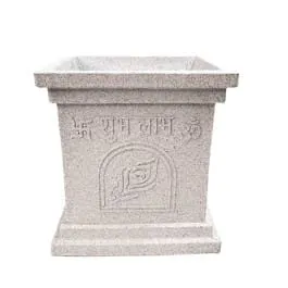 06 x 06 Inch White Premium Tulsi Planter Fiberglass Planter - Durable large size decoratiive fiber pot for indoor outdoor plants with 5 year warranty