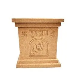 06 x 06 Inch Sandstone Premium Tulsi Planter Fiberglass Planter - Durable large size decoratiive fiber pot for indoor outdoor plants with 5 year warranty