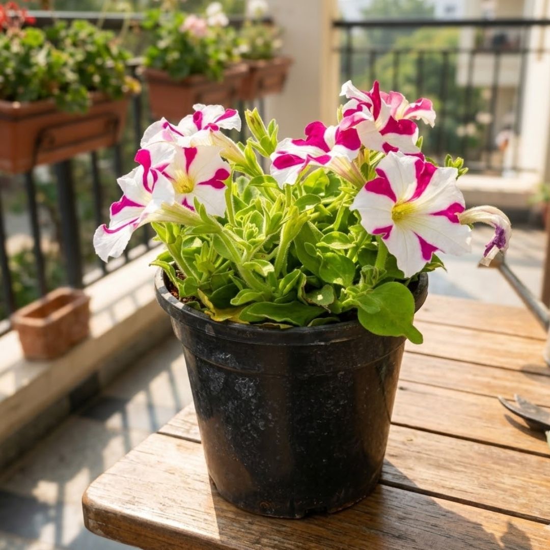 Star Petunia Pink in 8 Inch Nursery Pot