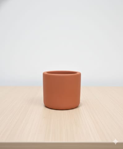 3 inch Pankh Maati Pot - Compact Sleek Handcrafted Design