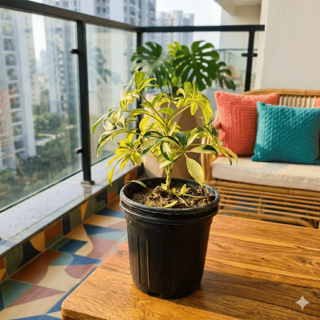 Schefflera Vareigated Mini in 4 Inch Nursery Pot