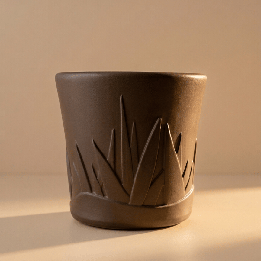 11 inch Pot | Copper Brown Elixir Premium Plastic Planter