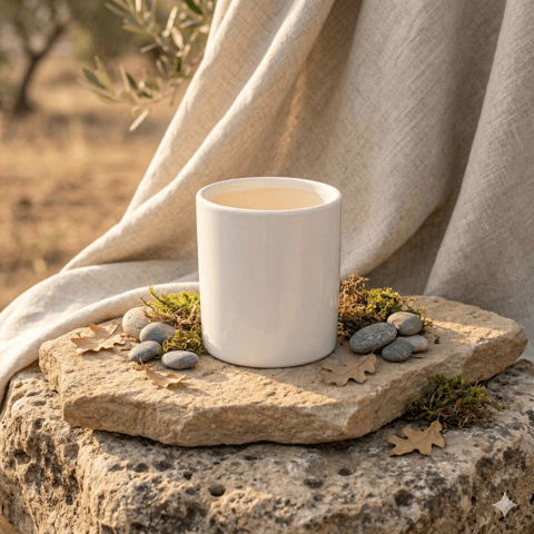 4 Inch Ceramic Pot | White Glossy Stem Pipe Ceramic Planter