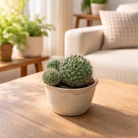Green Barrel Cactus in 3 Inch Nursery Pot