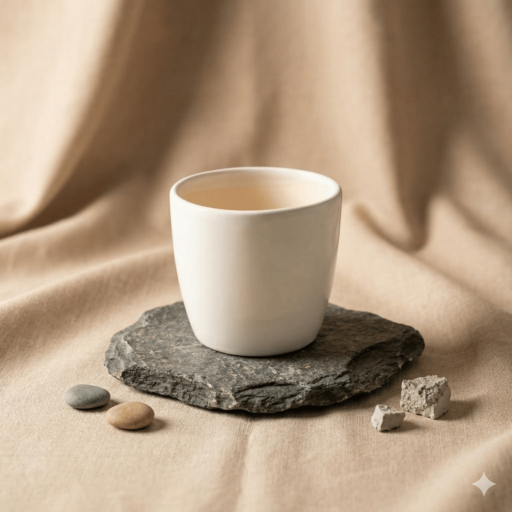 4 Inch Ceramic Pot | White Glossy Pixel Cup Ceramic Planter