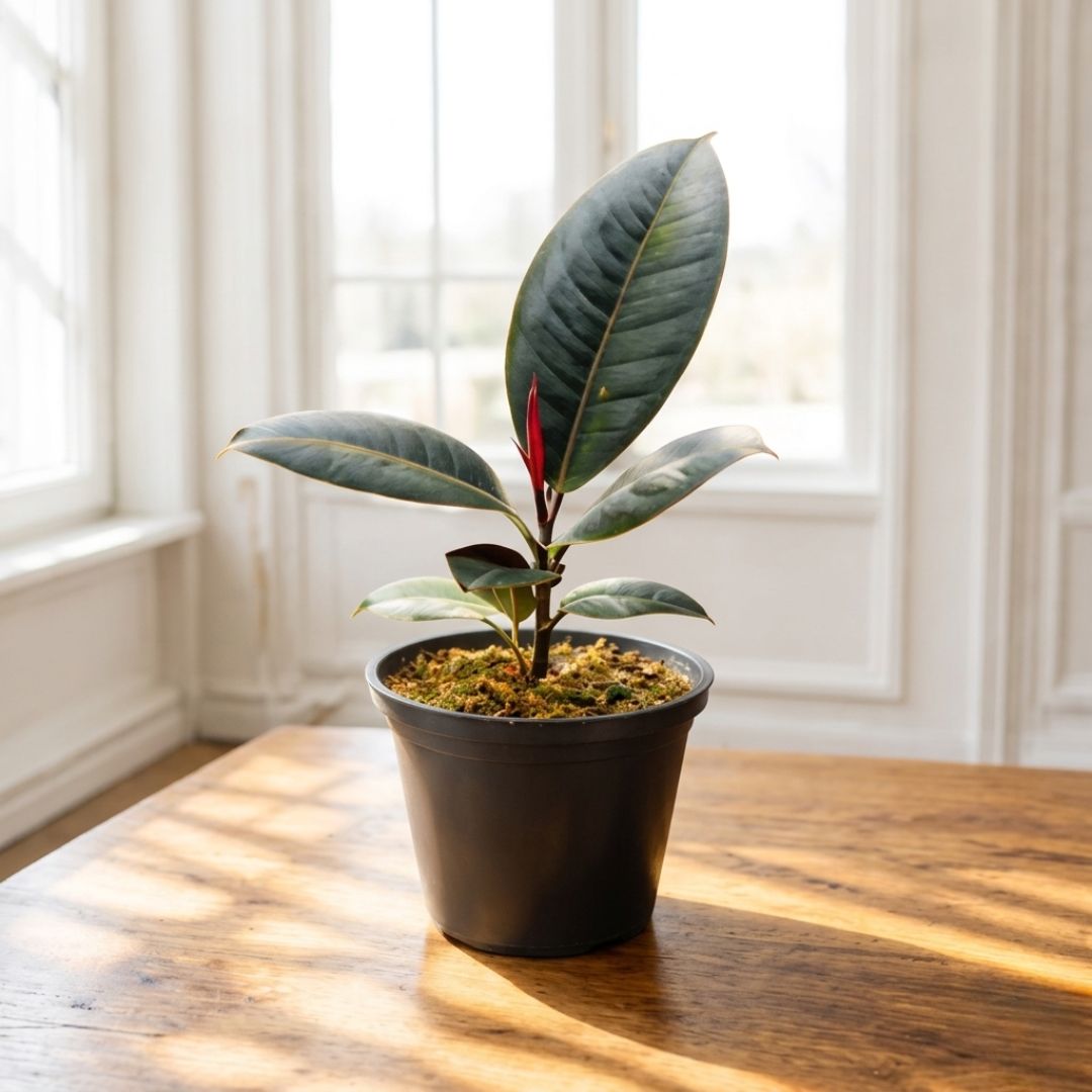 Rubber Black in 5 Inch Nursery Pot