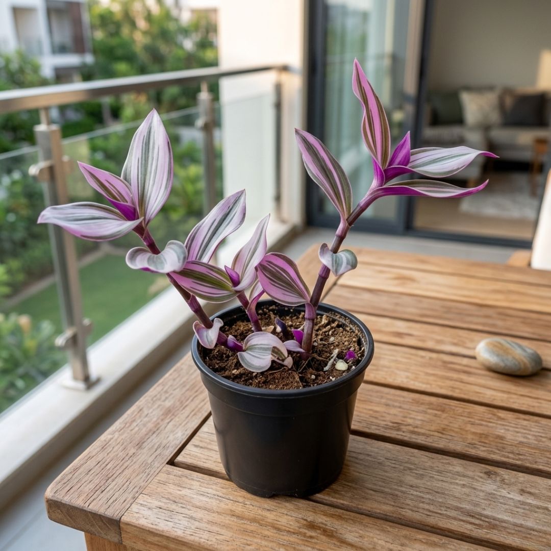 Wandering Jew in 4 Inch Black Nursery Pot | Indoor Vine Plant