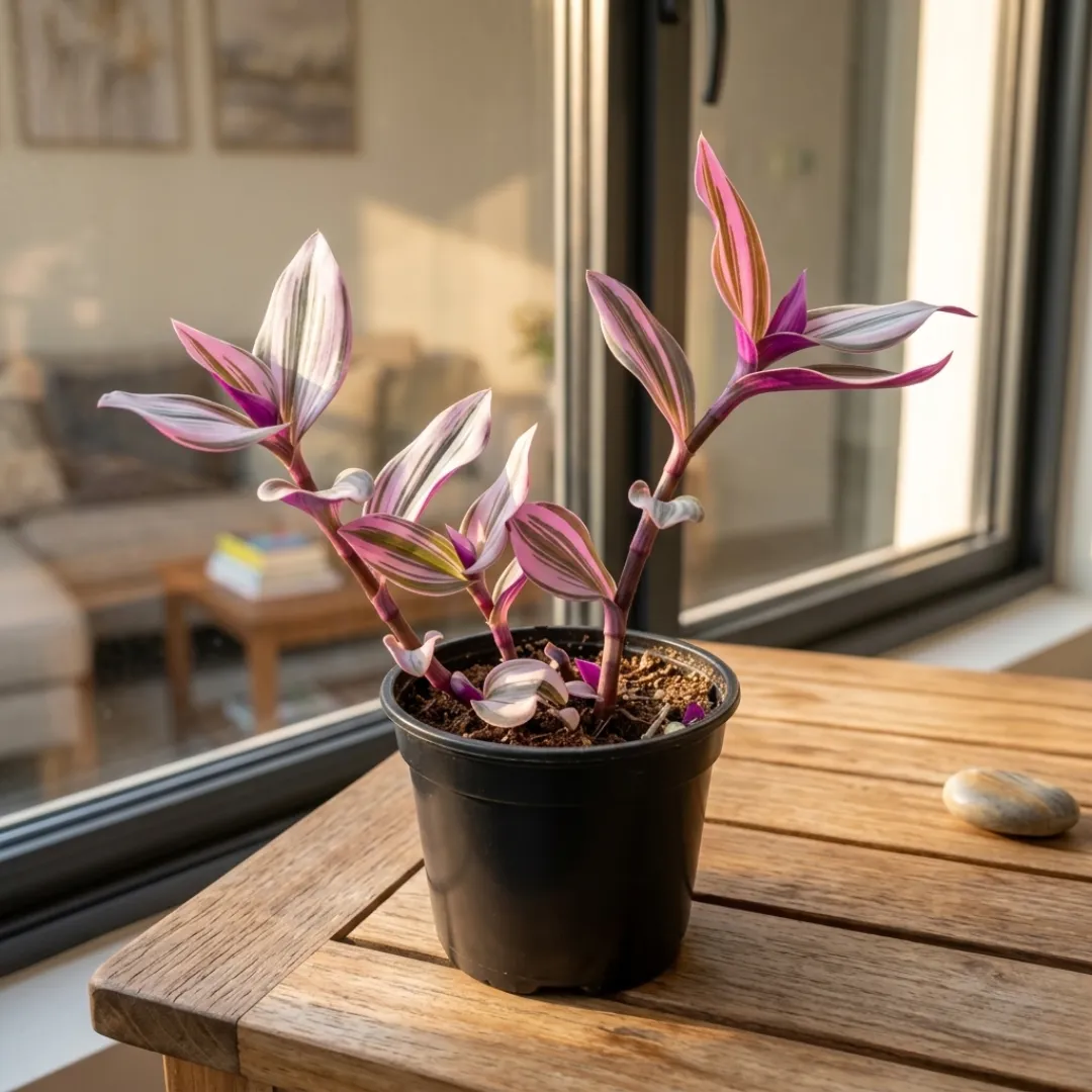 Wandering Jew in 6 Inch Black Nursery Pot | Indoor Vine Plant