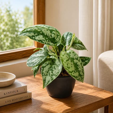 Money Plant Silver in 4 Inch Nursery Pot