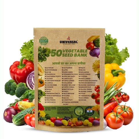 50 Varieties Indian Vegetable Seeds for Home Garden | Easy to Grow | Home Gardening Seeds Combo
