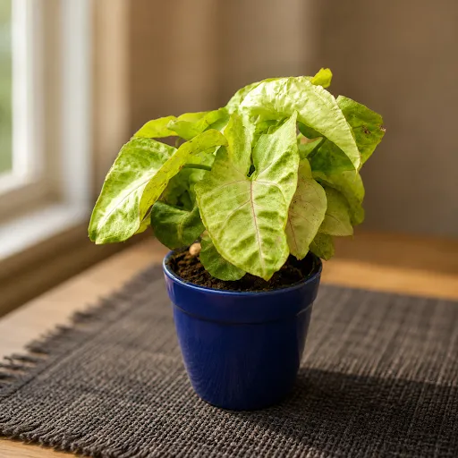 Gift Ready - Syngonium Arrowhead in 4 Inch Classy Glass Ceramic Pot (any colour)