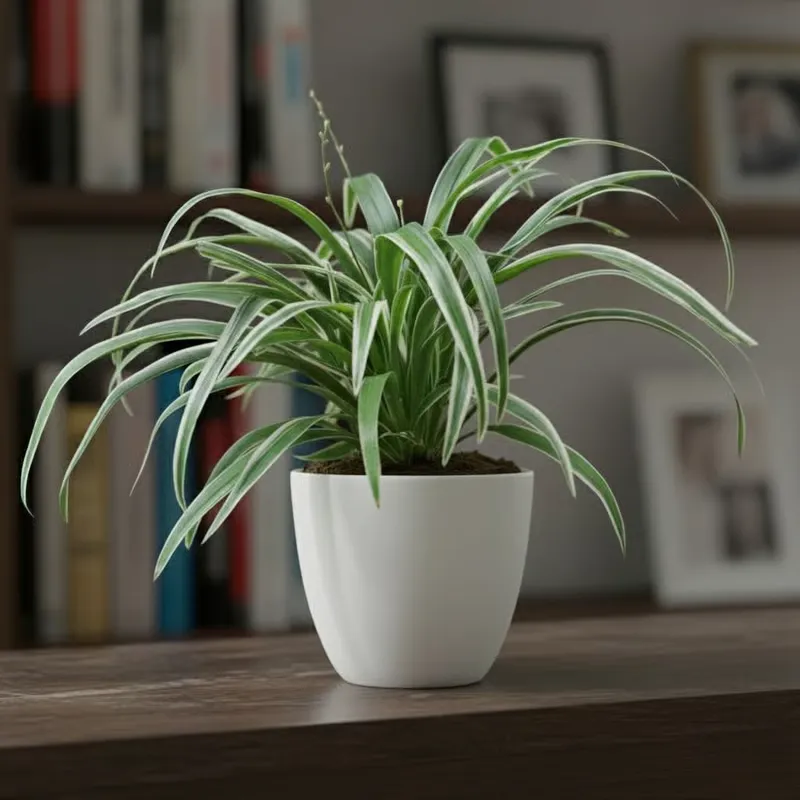 Spider in 4 Inch Classy White Cup Ceramic Pot