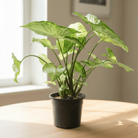 Air Purifying Syngonium Green in 4 Inch Nursery Pot