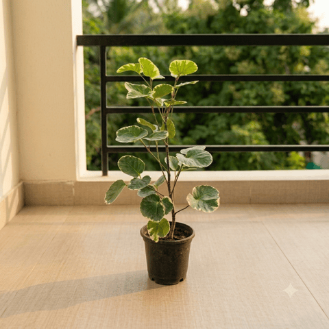 Aralia Dinner Plate in 4 Inch Nursery Pot
