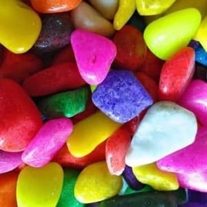 Decorative Mix Decorative Cloured Stones -500 GM