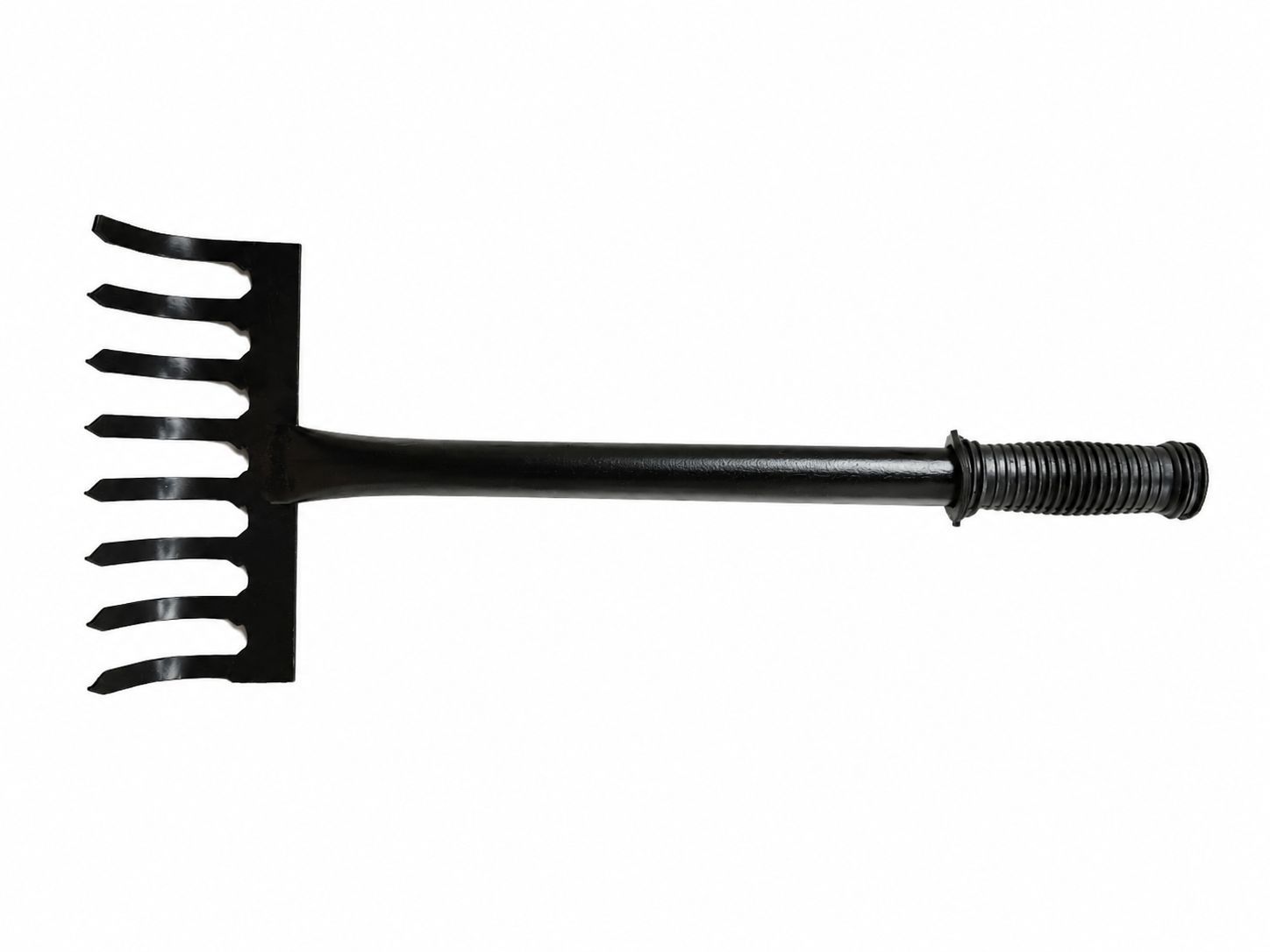 16 Inch Garden Baby Rake with 8 Teeth - Rust-Resistant, Lightweight, Ergonomic Non-Slip Handle