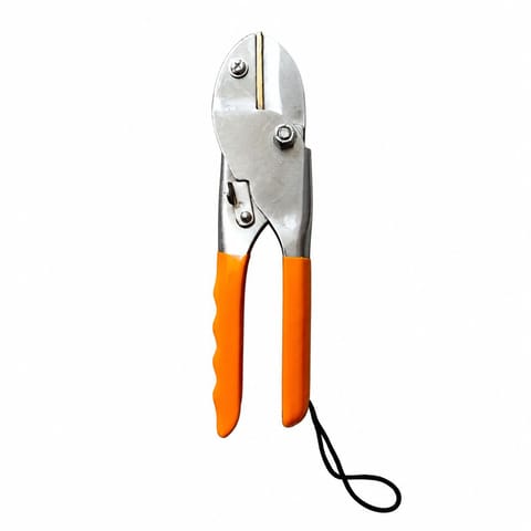 8 Inch Roll Cut Pruning Secateurs for Dry & Hard Branches with Safety Lock, Anti Slip Handle