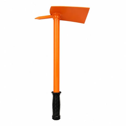 16 Inch Garden Metal Hoe with Prong for Easy Weed Removal and Soil Cultivation