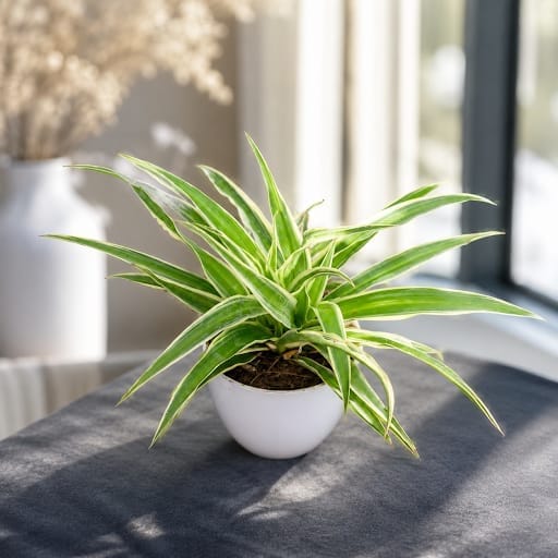 Spider in 4 Inch White Premium Plastic Pot