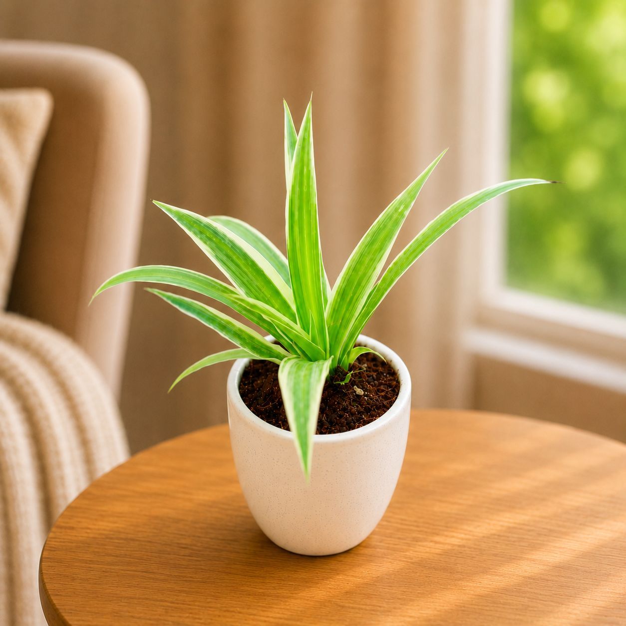 Gift Ready - Spider in 3 Inch Classy White Cup Ceramic Pot - in Premium Gifting Box