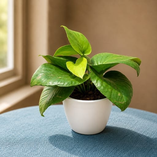 Money Plant Green in 3 Inch Classy Cup Ceramic Pot (any colour)